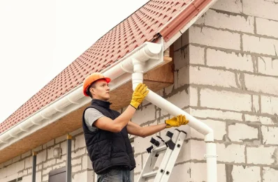 Pose et remplacement de gouttières à Jonvelle